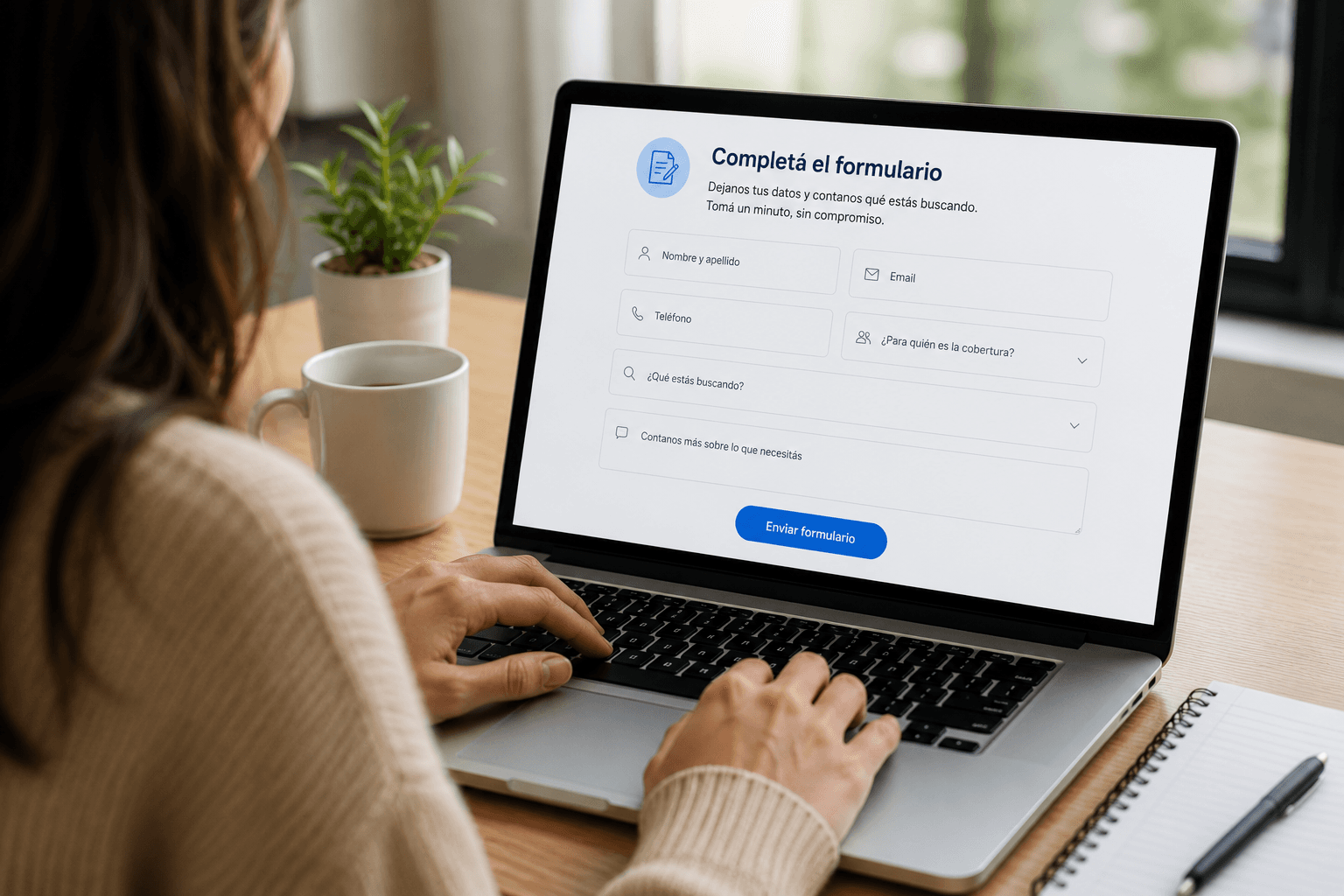Completá el formulario